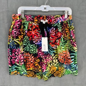Molly Bracken Shorts Womens XL Floral Pull On Elastic Waist Colorful Drawstring - Picture 1 of 10