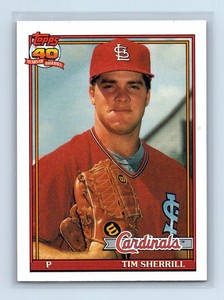 1991 Topps Tim Sherrill Rookie St. Louis Cardinals #769