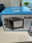 Dualit Lite Toaster Wide Slot 4 Slice Defrost Reheat Bagel Function White