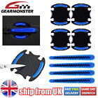 8Pc/Set Blue Reflective Stickers Car Door Handle Bowl Cup Anti-Scratch Protector