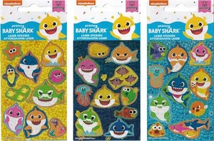 BABY SHARK Holograhic 3 piece sticker set - Picture 1 of 1