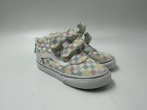 Vans Sk8-Mid Reissue V Pastel Checkered Toddler Boys Girls Sneakers Size 8 NWOT