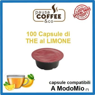 100 capsule cialde THE TE TÈ AL LIMONE compatibili Lavazza A MODO MIO