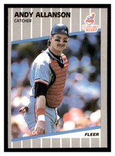 1989 Fleer #396 ANDY ALLANSON Cleveland Indians ~F5Q