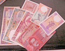 Bangladesh 8 Old Banknotes 1-100 Taka 1977-2000 Fine- Unc Condition