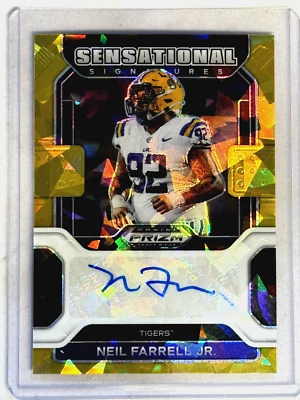 2023 Chronicles Draft Picks Neil Farrell Jr. Prizm Gold Ice Auto #SS-NFJ - Image 1 of 2