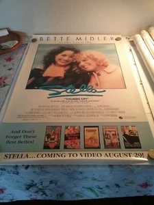 ROLLED BETTE MIDLER & TRINI ALVARADO in STELLA VIDEO RELEASE PROMO MOVIE POSTER - Picture 1 of 5
