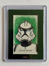 2015 Star Wars Chrome Perspectives Clone Trooper Sketch Card by Eric Kowalick