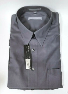 NEW GEOFFREY BEENE GRAY 100% COTTON COLLARED,BUTTON-UP MEN'S SHIRT SIZE XL - Image 1 of 3