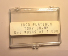 1990 THE STAR CO PLATINUM TONY GWYNN  #249 Of 1,000.     CASE ONLY NO CARDS