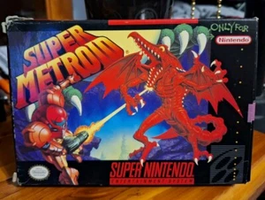 Super Metroid Nintendo SNES Box Manual NO GAME Authentic Fast Shipping Good - Picture 1 of 7