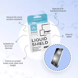 Nano Liquid Glass Screen Protector for Cell Phones Invisible Universal Film LCD - Picture 1 of 6