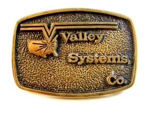 1978 Solid Brass Valley Systems Co. Gürtelschnalle von BTS - Bild 1 von 3