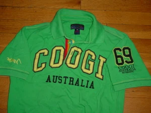 Vintage Authentic COOGI Boys Polo Shirt Kelly-Green LOGOS Small/8 Sharp!!! - Picture 1 of 2