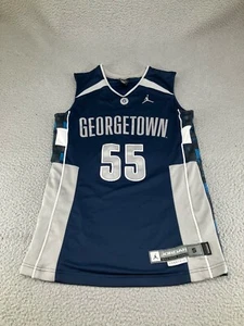 Nike Roy Hibbert Georgetown Hoyas Jersey Mens Small Blue Jordan Stitched Sewn 55 - Picture 1 of 23