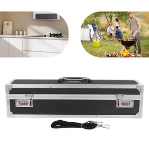 Portable 8-Slot Knife Case with Locks for Chefs - Secure Organizer - Picture 1 of 19