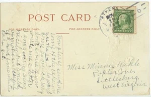 1911 Athens West Virginia Doane 3-6 to Poplar Cover, Littlesburg 1894-1917 - Picture 1 of 2