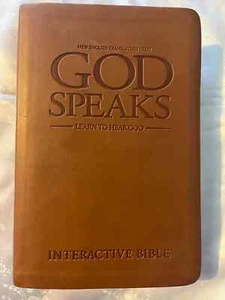 God Speaks Study Bible Brown Imitation Leather NET VG - Imagen 1 de 7