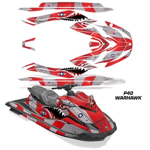 Jet Ski Graphics Decals For Yamaha WaveRunner GP 1800 2021-2023 P40 WARHAWK R - Picture 1 of 2