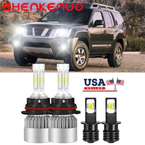For Nissan 300ZX 1987-1989 6K LED Headlight High/Low+Fog Light Upgrade Bulb Kits - Picture 1 of 12