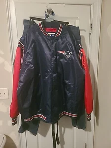 Starter ENGLAND PATRIOTS Herren NFL Team Satin Football JACKE 4XL Outdoor - Bild 1 von 8