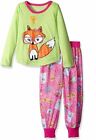 Komar Kids Girls&#39; Big Long Sleeve 2 Piece Jersey Pajama Set, Smarty Fox, xs