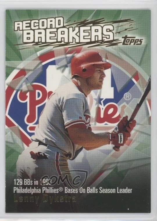 2003 Topps Series 2 Record Breakers Lenny Dykstra #RB-LD - Image 1 of 2