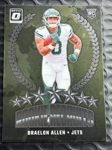 2024 Panini Donruss Optic - Rookie Recruits Braelon Allen #18 (RC) New York Jets - Bild 1 von 2
