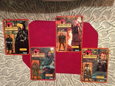 Kenner Robin Hood 1991 Príncipe de los Ladrones Juego Completo de 4 Figuras Sellado Nuevo Foto 1 de 4