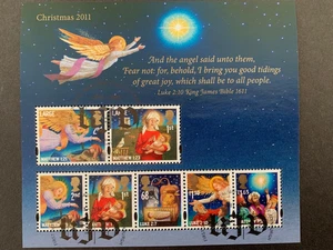 GREAT BRITAIN 2011 CHRISTMAS 7v M/SHEET VFU EX-FDC SGMS3249 - Picture 1 of 1