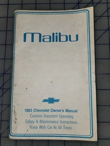 1983 Chevrolet Malibu Owners Manual - Picture 1 of 1