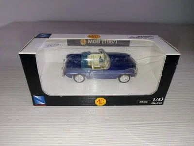 Mgb Mg 1/43 Modellino Auto Vintage Coupé Cabriolet  Die Cast 4 Aperture - Immagine 1 di 4