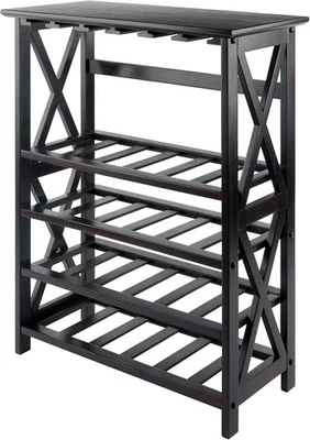 Winsome Rio estante para vino, 24 botellas, colgador de vidrio Foto 1 de 4