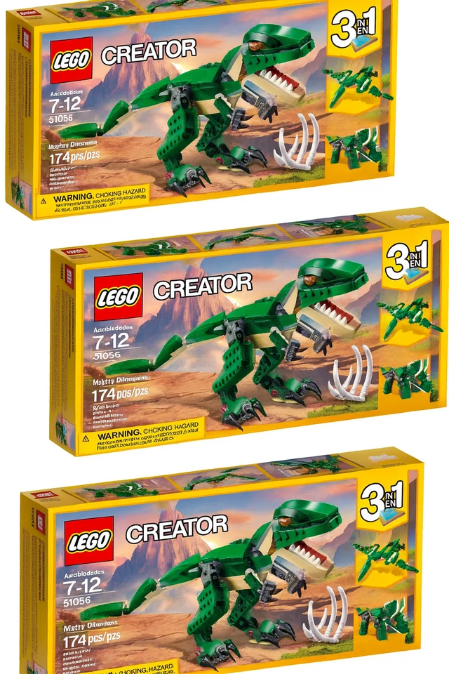 LEGO 31058 (x3) - CREADOR - Mighty Dinosaurs - Construye las 3 opciones - Trex + más Foto 1 de 1
