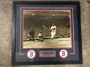 TED WILLIAMS BOSTON RED SOX SIGNED AUTOGRAPHED 16X20 FRAMED PHOTO JSA COA  - Picture 1 of 10