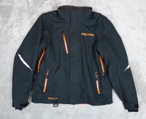 Men's Polaris TECH54 Gore-Tex Snowmobile Winter Black Orange Jacket Large - Picture 1 of 10