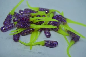 JASONS 2" STINGER SHAD 30 PACK GRUBS CRAPPIE KÖDER JIGS WILDCAT & CHARTREUSE - Bild 1 von 2