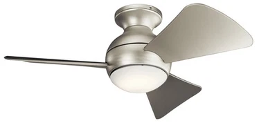 Kichler 330150NI Sola 34" LED Ceiling Fan in Brushed Nickel - Image 1 of 2