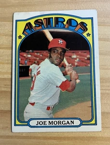 1972 Topps Joe Morgan MLB HOF # 132 Houston Astros Baseball Card Reds VG+ - Picture 1 of 3