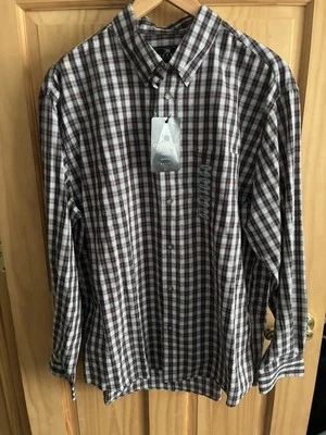 Consensus Sportswear Men’s L Plaid Button Down Long Sleeve Shirt  NWT - Image 1 of 4
