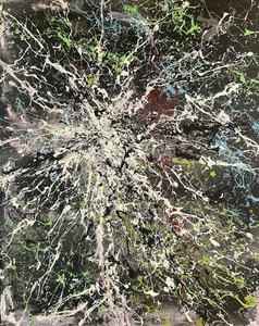 Jackson Pollock Style Acrylic Panting Wall Art Action Painting Decorative Art - Picture 1 of 3