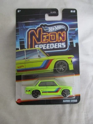Hot Wheels Neon Speedsters BMW 2002 Glo-Yellow Sealed In Card - Image 1 of 4