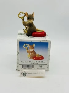 Fitz & Floyd Charming Tails You Hold The Key to My Heart Figure 97/18 Valentine - Picture 1 of 10