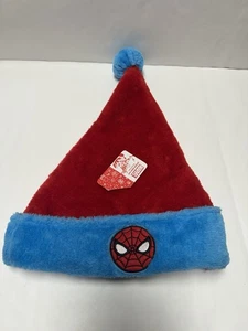 NEW RUZ MARVEL SPIDERMAN  RED BLUE CHRISTMAS SANTA HAT - Picture 1 of 2