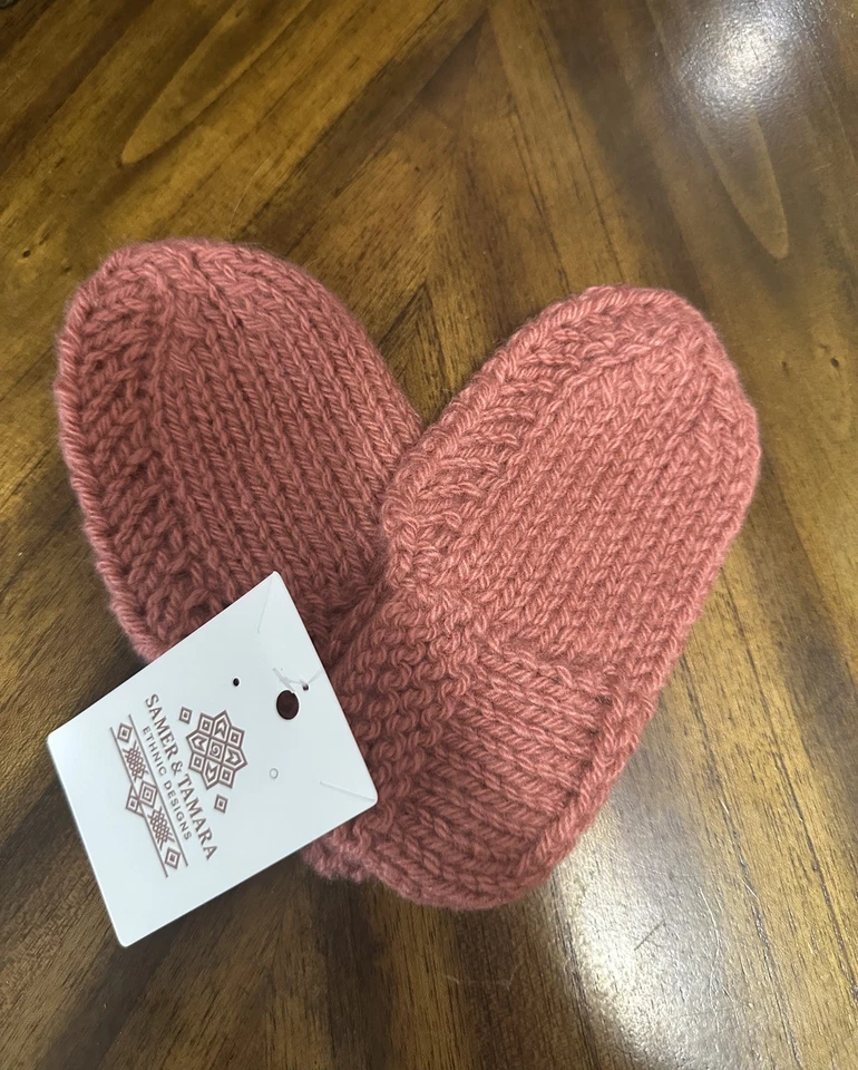 Calcetines cálidos tejidos hechos a mano para niños niños y niñas 100 % lana de oveja natural. Foto 1 de 1