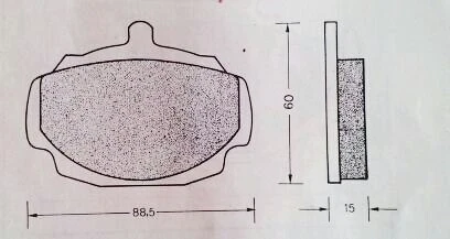 SINGER GAZELLE SERIES V & VI - PASTILLAS DE FRENO DELANTERAS DE NUEVA CALIDAD Foto 1 de 1