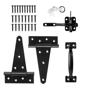 Heavy Duty Gate Latch Door Handle Hardware Kit for Wooden Fence Self-Closing ... - Picture 1 of 7