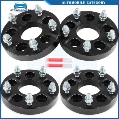 4Pcs 1" 25mm 5x110 to 5x127 Wheel Adapters 12x1.5 For Pontiac Solstice 2006-2009 - Image 1 of 4