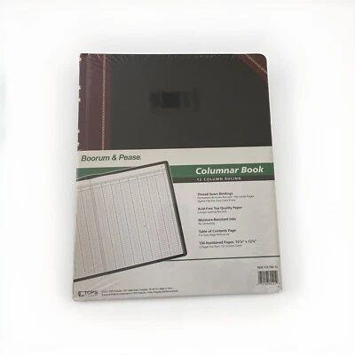 ESSELTE Boorum & Pease 1602 1/2 Series Bound Columnar Book - 150 Sheet[s] - Thread Sewn