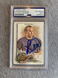 LANDON DONOVAN AUTOGRAPH 2022 TOPPS ALLEN & GINTER #184 PSA/DNA SLAB - Picture 1 of 2